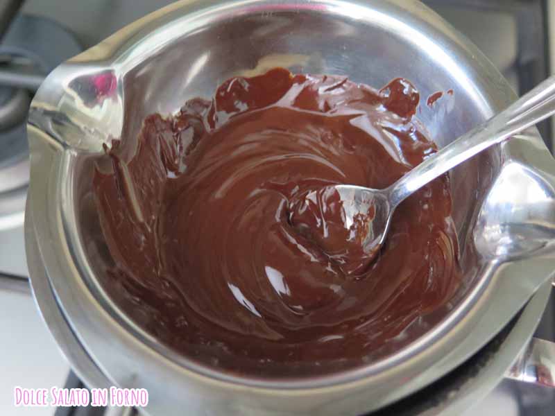 cioccolata fondente fusa