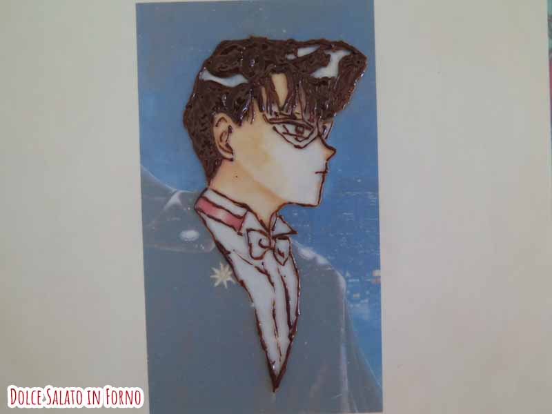 decorazione Tuxedo Mask cioccolato