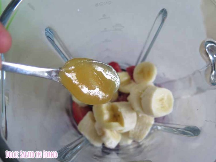 fragola banana e miele