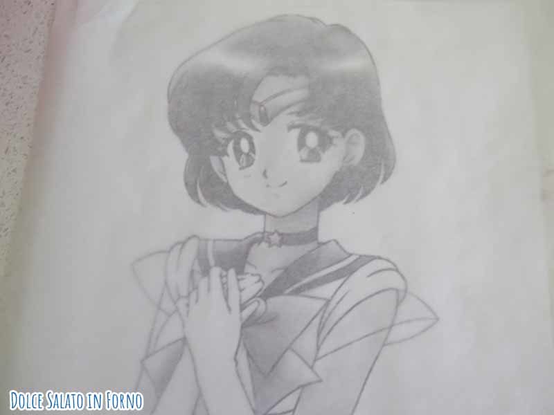 Stampare modello Sailor Mercury da ricalcare