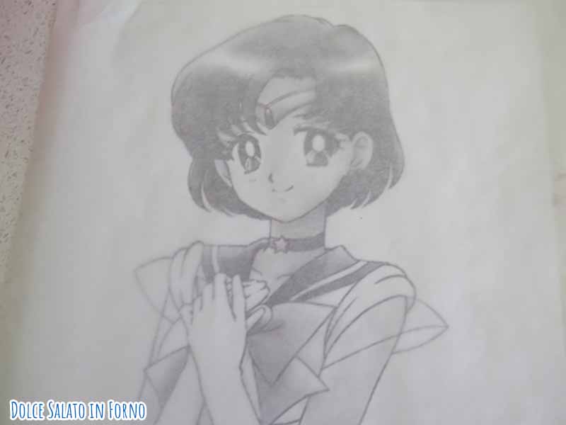 Stampare modello Sailor Mercury da ricalcare