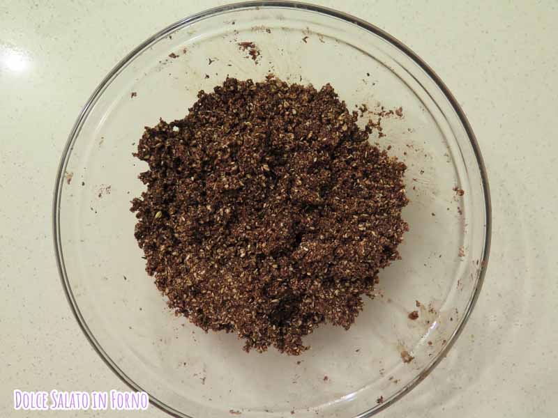 Composto di muesli al cioccolato