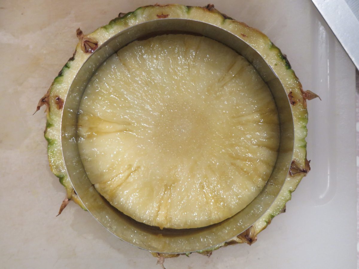 Taglia cerchio ananas