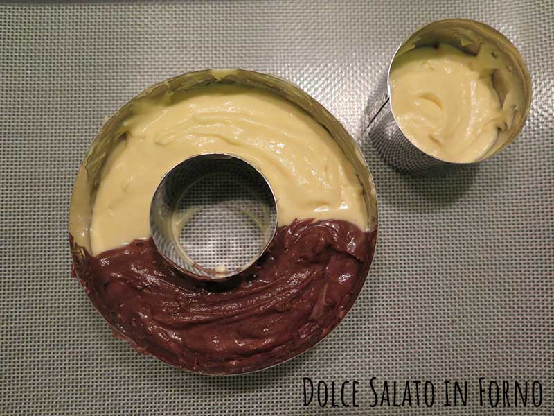 Ciambella panna e cioccolato
