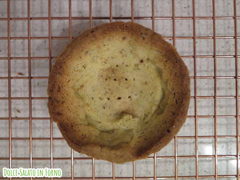 Cottura in bianco crostatina pistacchio