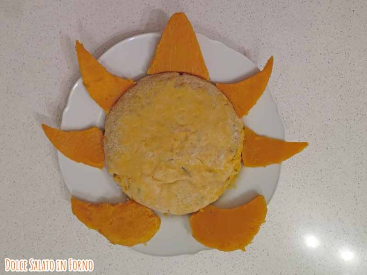 Gateau zucca e patate a forma di leone della Sunny
