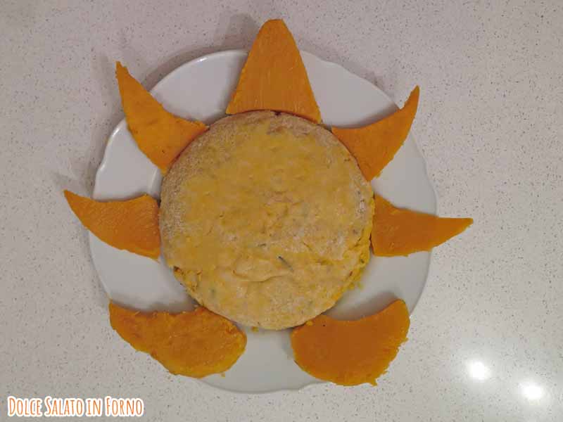 Gateau zucca e patate a forma di leone della Sunny