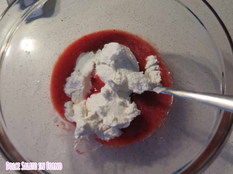 purea fragole e ricotta