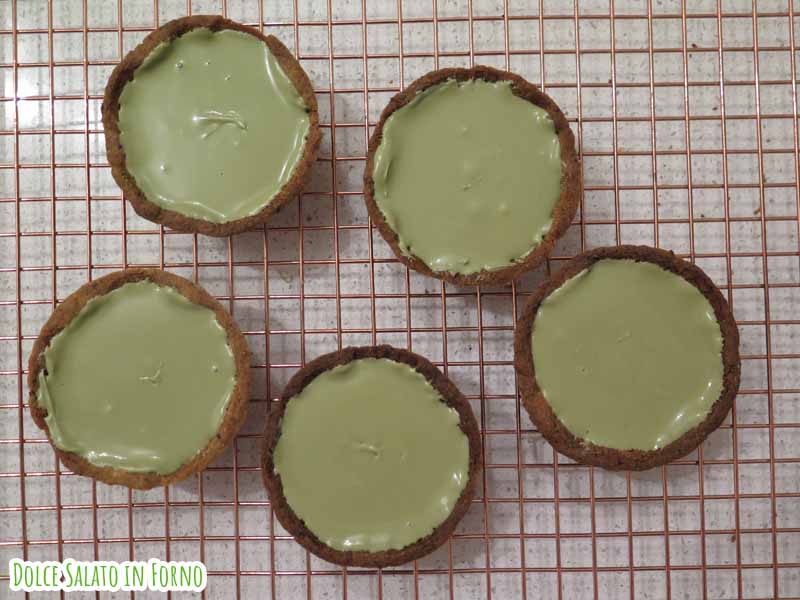 Crostatine ripiene crema pistacchio