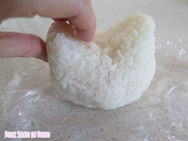 onigiri a forma di gatto