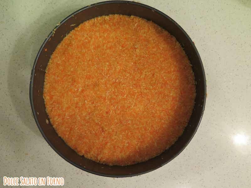 Composto torta senza glutine carote mandorle e cocco