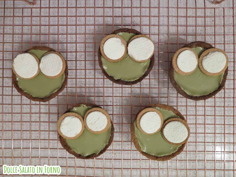 Crostatine al pistacchio Keroppi