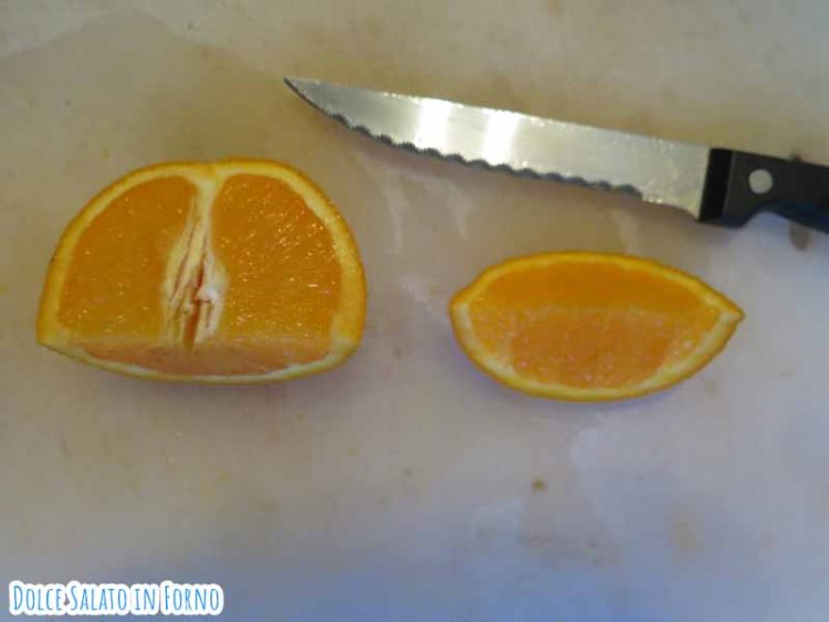 Taglia arancia
