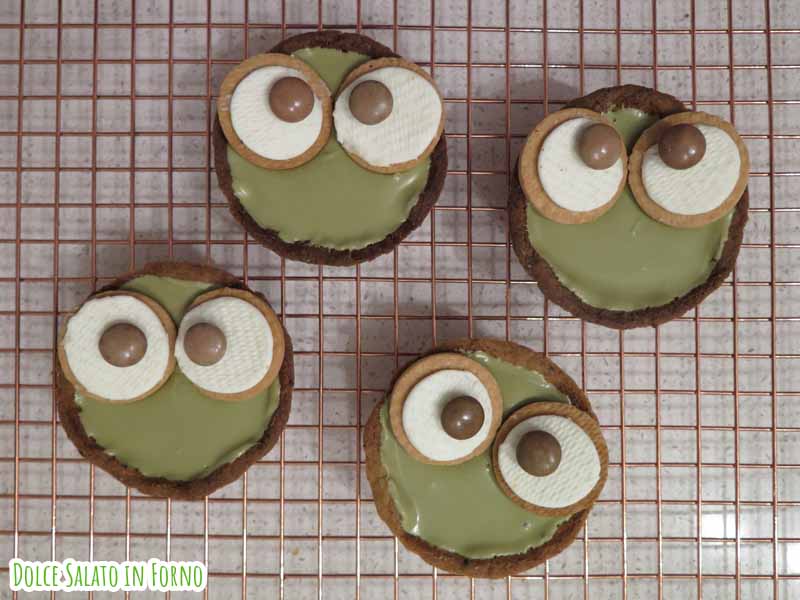 Crostatine al pistacchio rana Keroppi