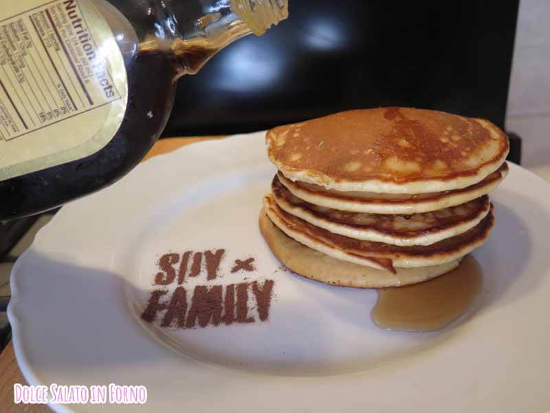 pancake con sciroppo acero