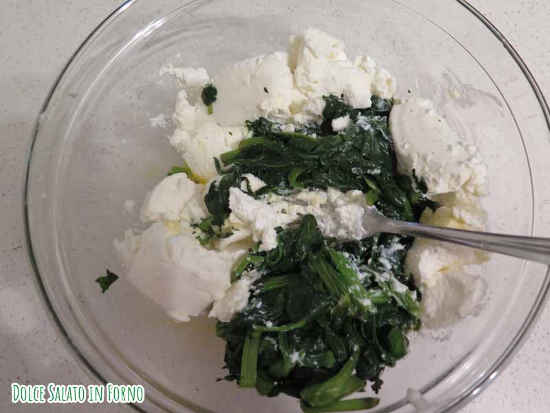 spianci, ricotta e uovo