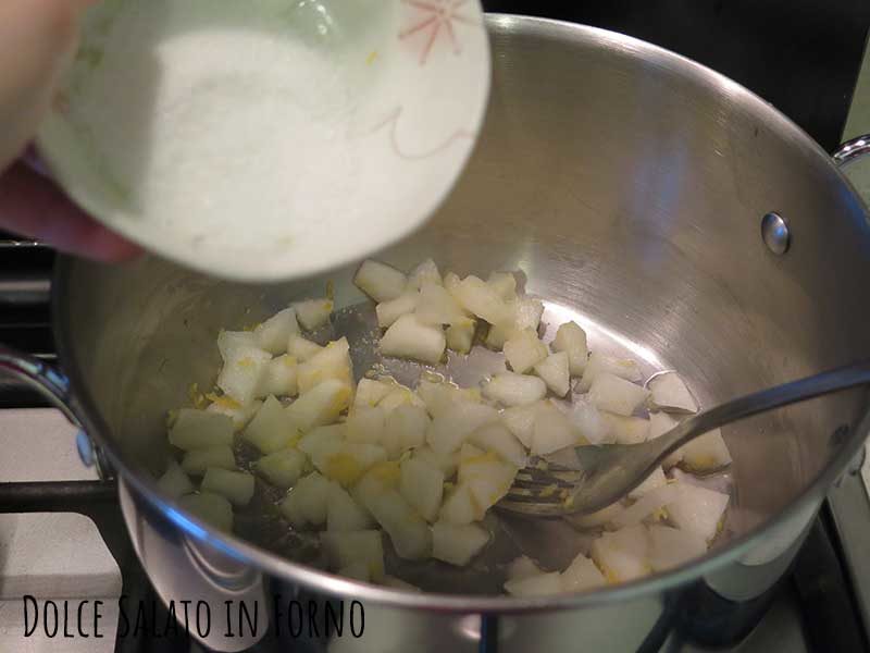 Caramellare dadolata pere