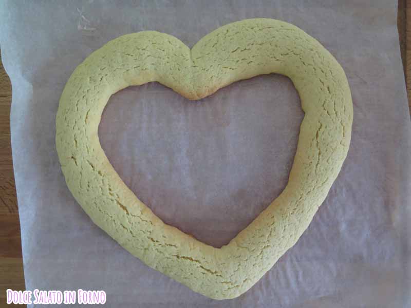 Biscotto morbido a forma di cuore