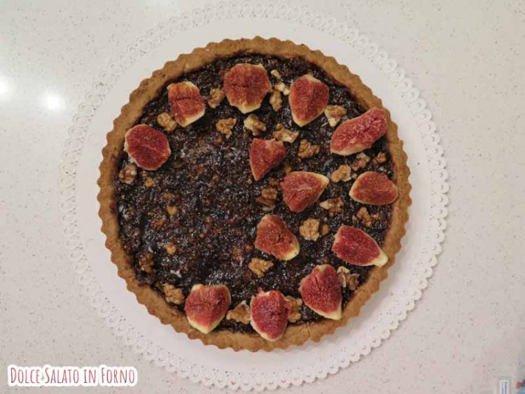 Crostata noci, fichi e amaretti