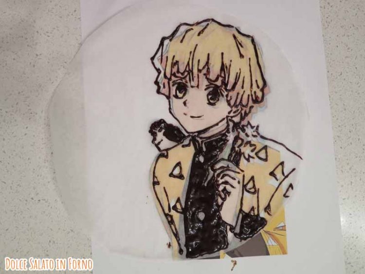 Zenitsu Agatsuma decorazione torta