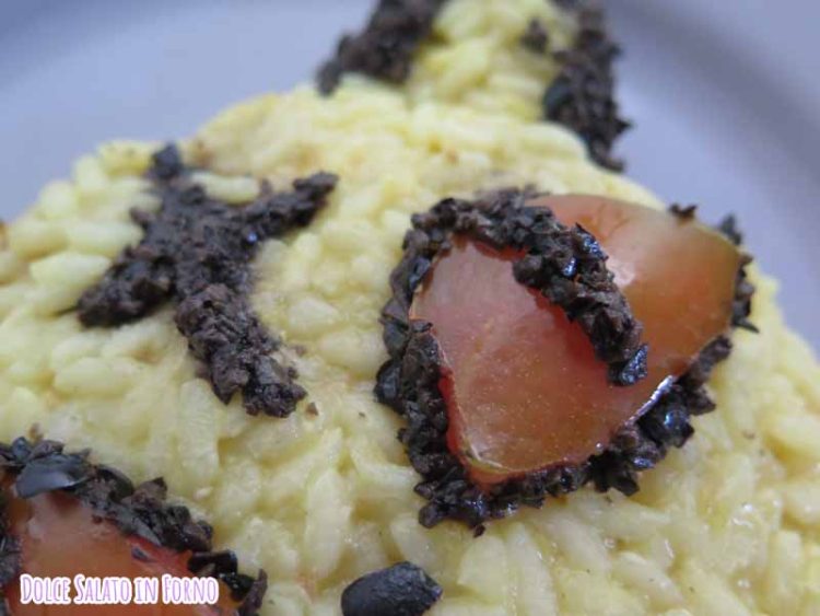 Dettagli di Kirara con il patè di olive nere