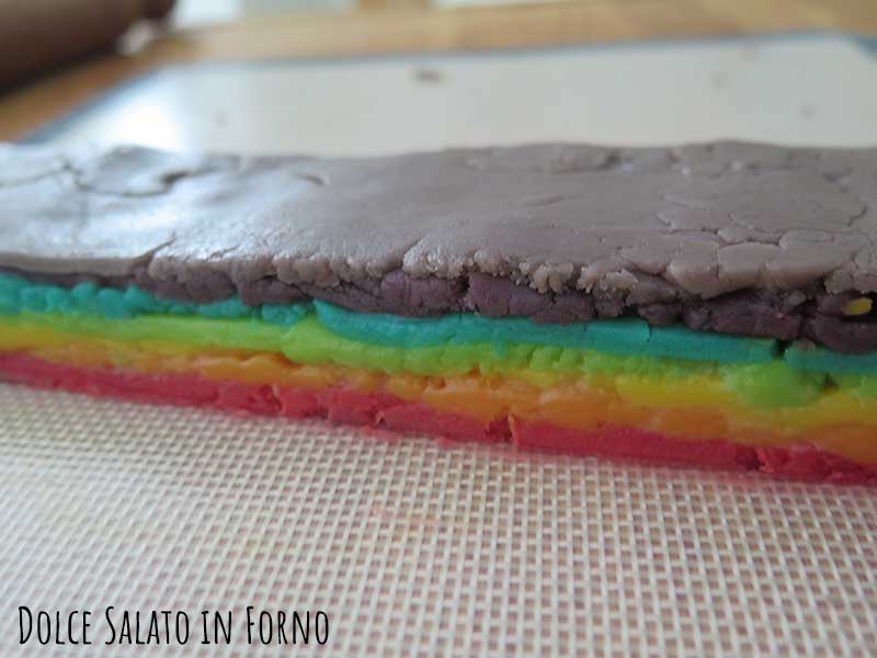 Pila impasti colorati arcobaleno
