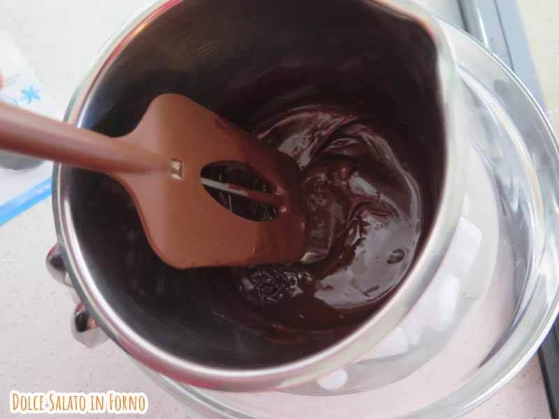 cioccolato in acqua fredda