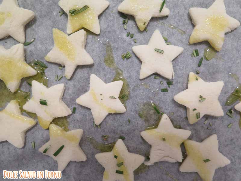 crostini a forma di stelline