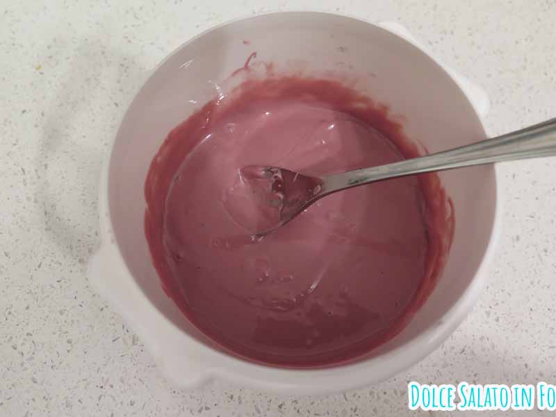 glassa cioccolato ruby