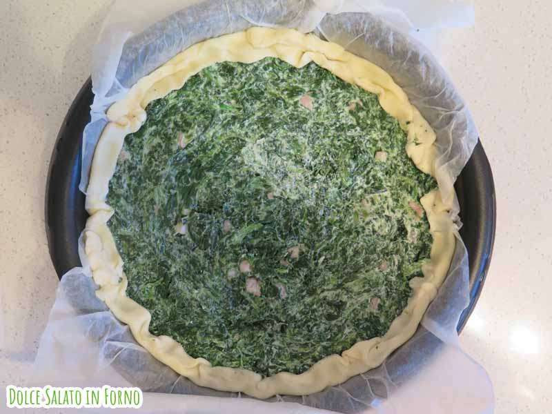 torta salata ricotta spinaci e pancetta