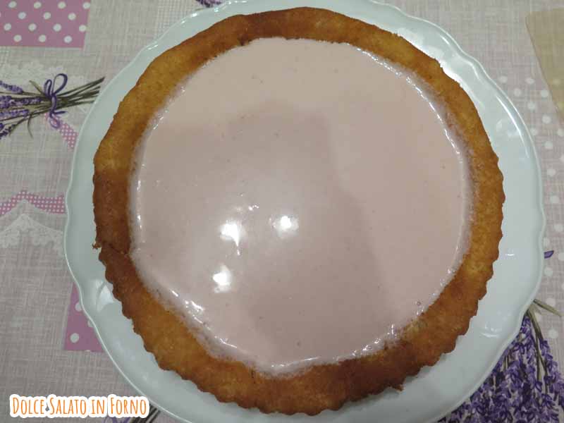 crostata morbida panna cotta fragole