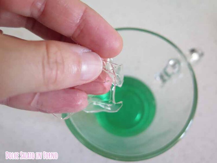 gelatina menta