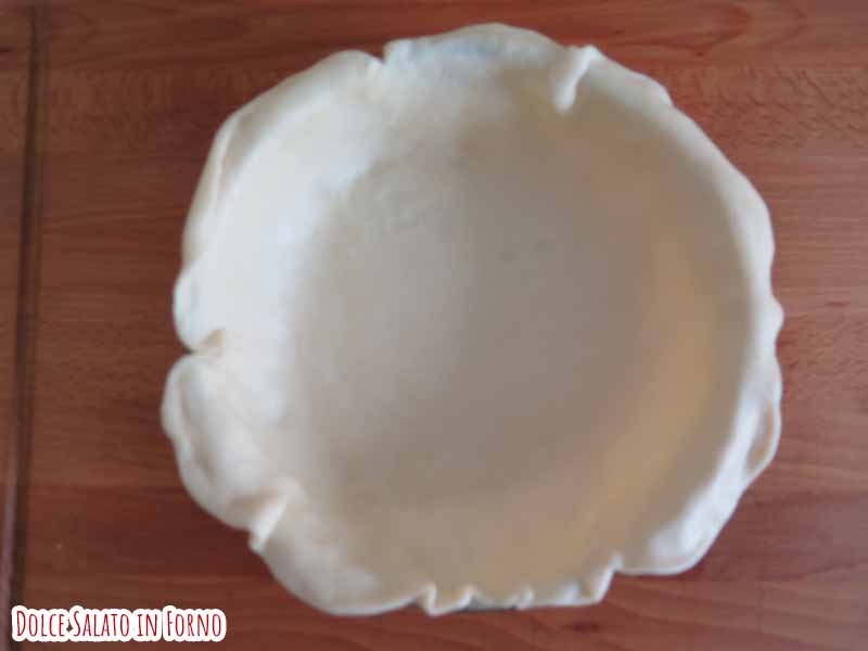 Coprire tortiera con brisè