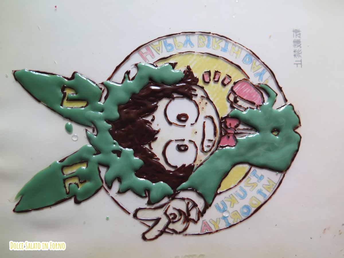 Decorazione cioccolato Izuku Midoriya compleanno