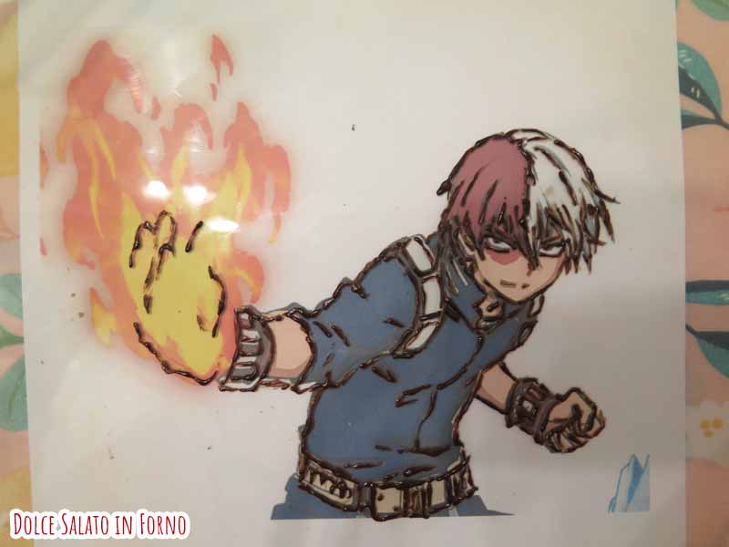 decorazione cioccolato Shoto Todoroki