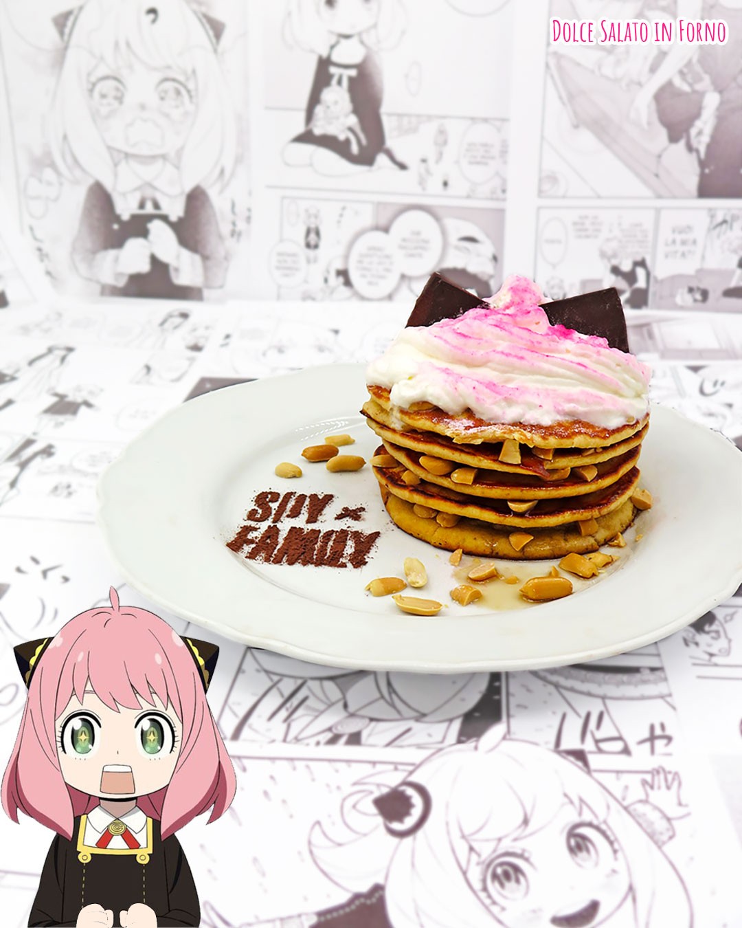 Trasformiamo #anyaforger , la piccola protagonista di #spyxfamily ,in una torre di #pancake 🥞 preparati con il suo cibo preferito: le 𝗮𝗿𝗮𝗰𝗵𝗶𝗱𝗶! 🥜

Non è adorabile?! 🥰

👉Trovi la ricetta passo passo dei #pancakes al burro di arachidi di #anya cliccando sul link nella mia bio! 😉
.
.
.
#dolcesalatoinforno #ricettemanga #spyfamily #spyxfamilyanya #anyaspyxfamily #animefood #characterfood #manga #torredipancakes #pancakes🥞