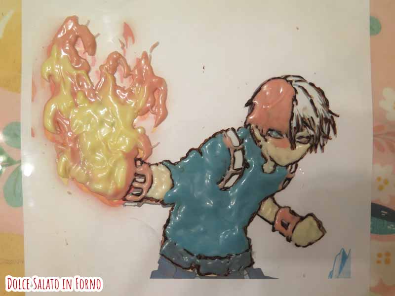 decorazione cioccolato Shoto Todoroki