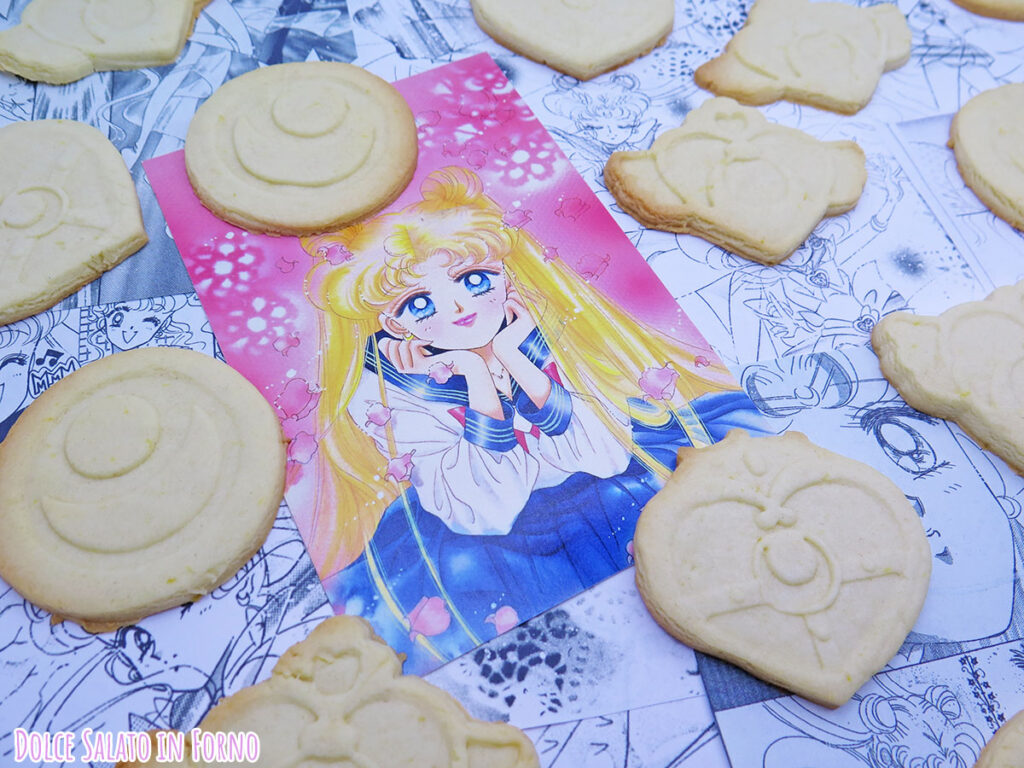 Biscotti timbrati decorati spille Sailor Moon