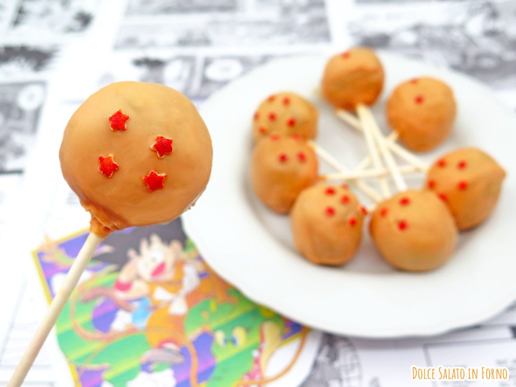 Cake pops cioccolato e arancia di Dragon Ball