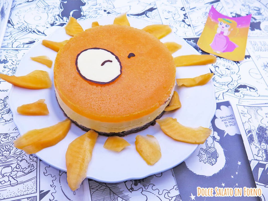 Cheesecake al melone a forma di sole di Pollon