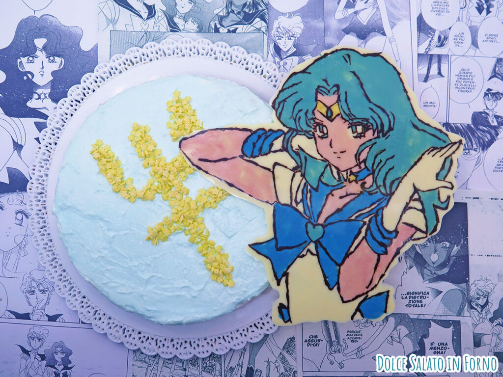 Cheesecake ricotta menta cocco e cioccolato di Sailor Neptune Michiru Kaioh