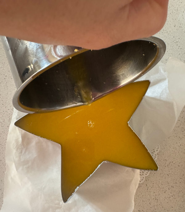 Cheesecake a forma di stella