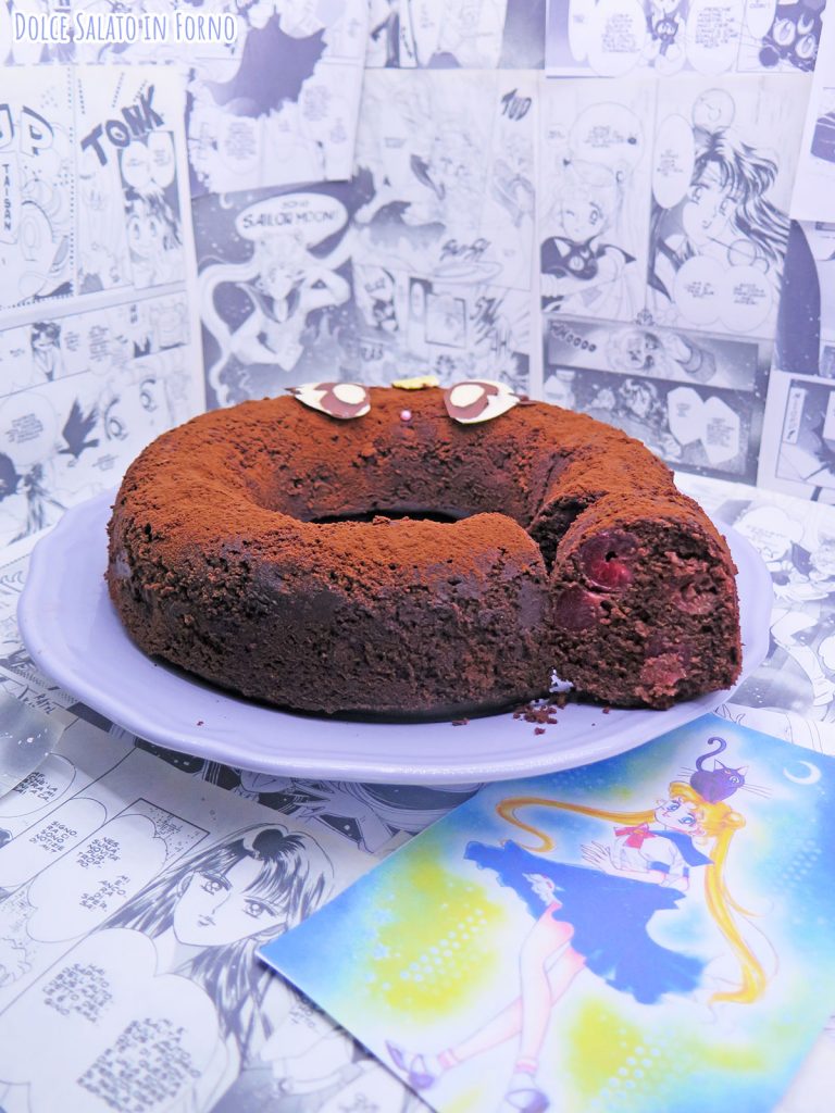 ciambella cacao ciliegie di Luna di Sailor Moon