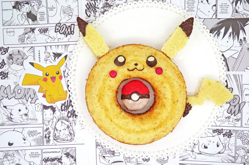 Ciambella alla Panna e Limone a forma di Pikachu