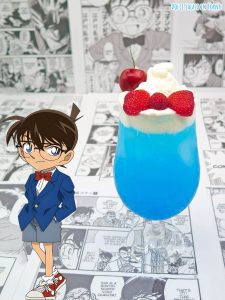 Cocktail analcolico blue lagoon di Detective Conan