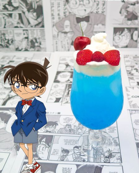 Cocktail analcolico blue lagoon di Detective Conan