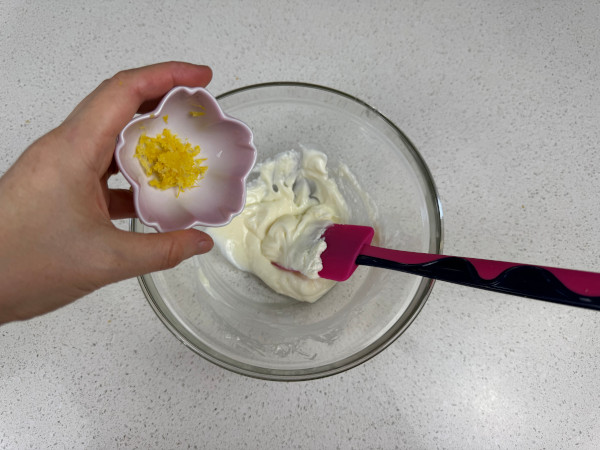 crema formaggio e scorza limone