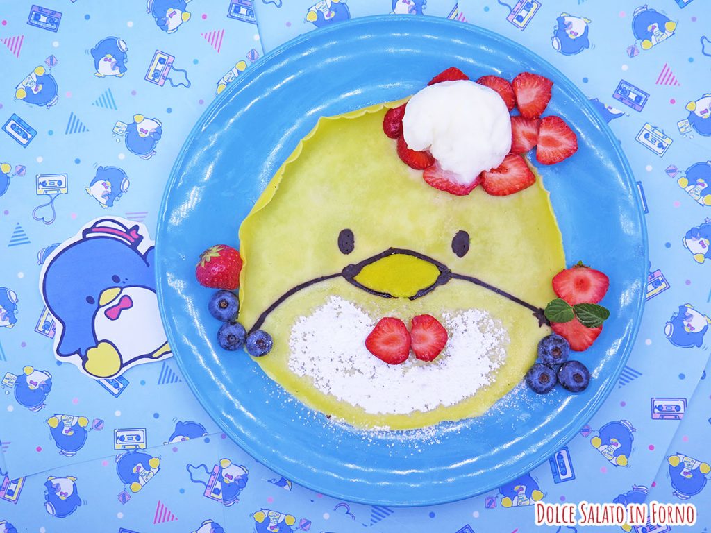 Crepe dolce con gelato di Tuxedo Sam della Sanrio