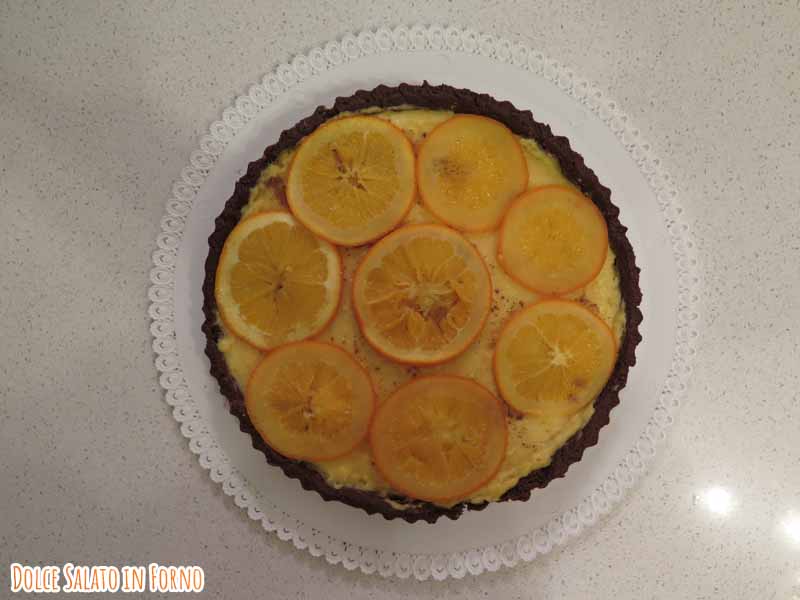 crostata arancia cioccolato e cannella