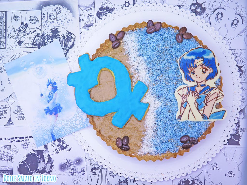 Crostata al cocco, caffè e caramello salato di Sailor Mercury